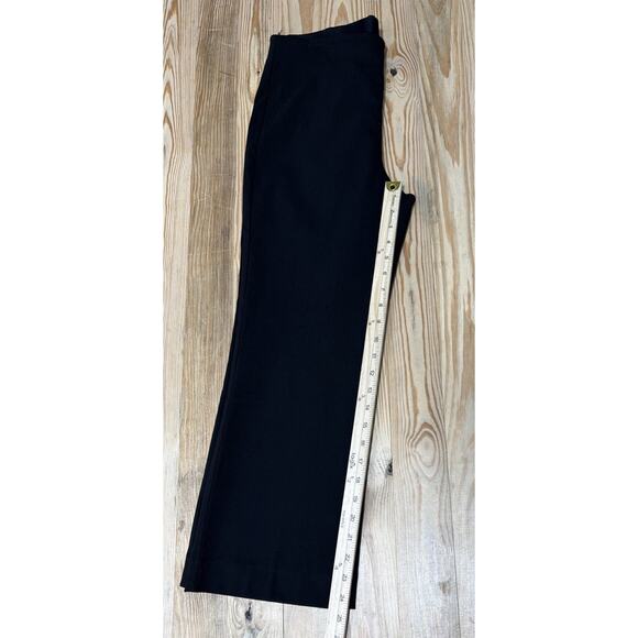 CHICO'S 1 / Size 8 Chino style Pull On Wide Leg Dress Career Pants in Black - Picture 6 of 8